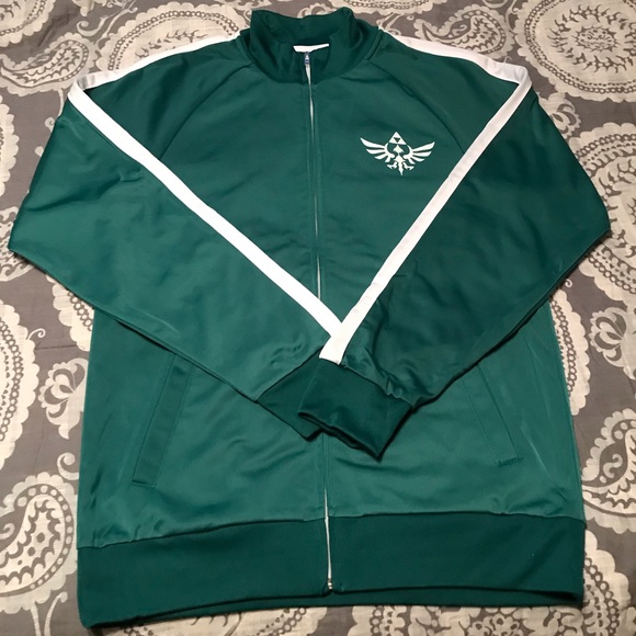 Zelda Jackets & Coats Zelda Green And White Windbreaker Jacket New Poshmark